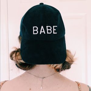 “BABE” felt baseball hat